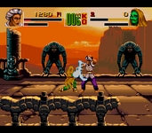 une photo d'Ã©cran de Shaq Fu sur Nintendo Super Nes